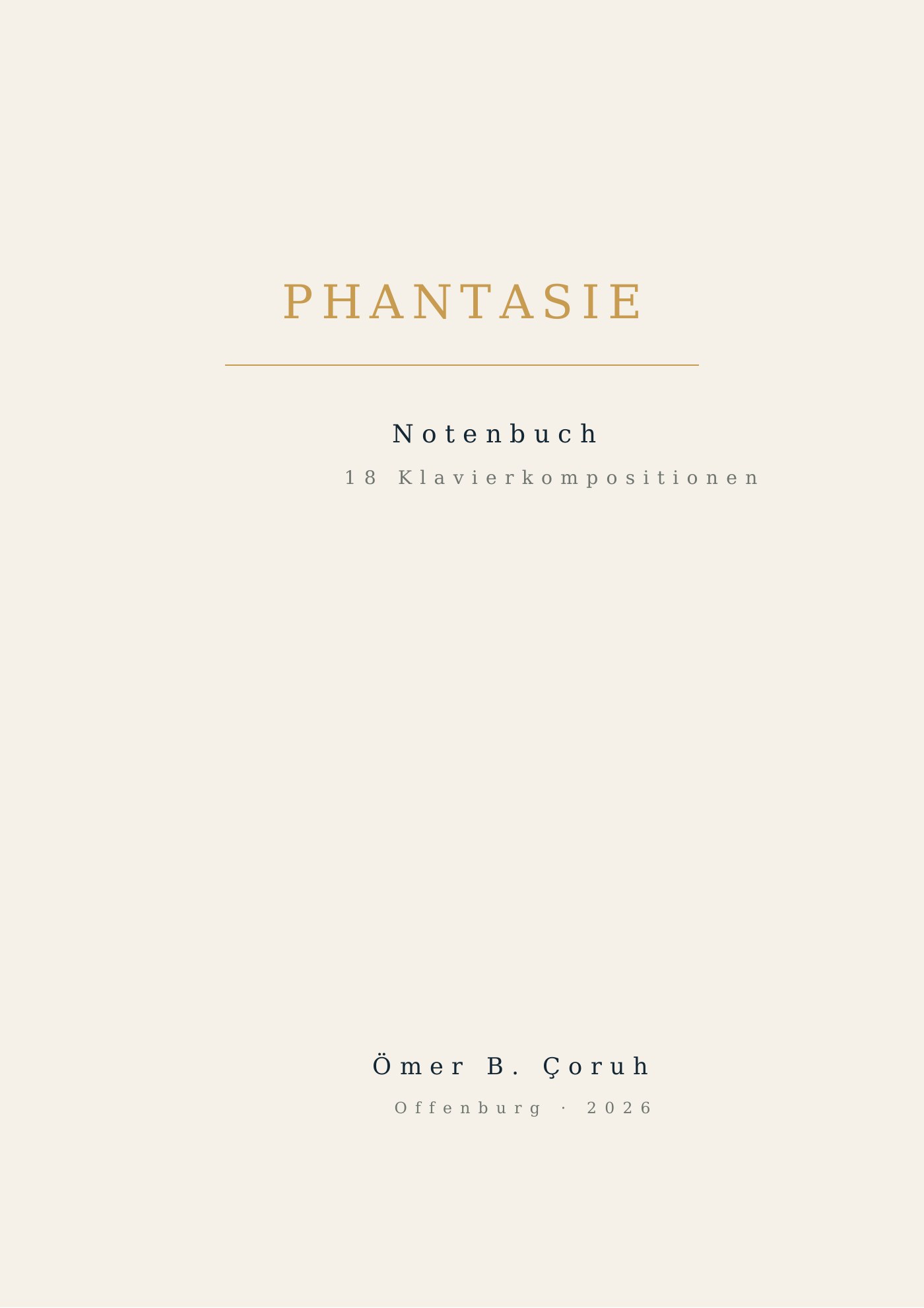 Seite 2 des Notenbuchs Phantasie
